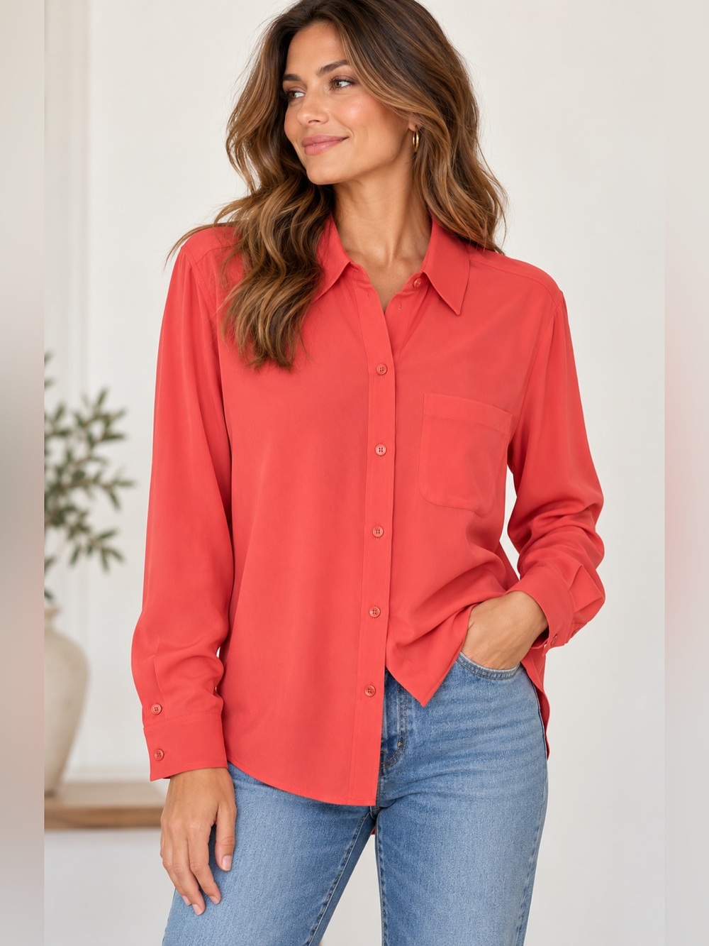 Equipment Silk Blouse Size XS
